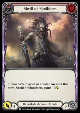 Shrill of Skullform (Red) (Rainbow Foil) - Everfest - First (Common) [EVR-F-116]
