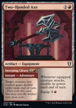 Two-Handed Axe // Sweeping Cleave - Commander Legends: Battle for Baldur's Gate (Uncommon) [CLB-203]