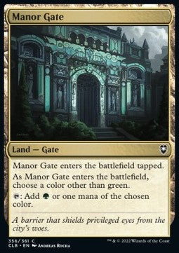 Manor Gate - Commander Legends: Battle for Baldur's Gate (Common) [CLB-356]