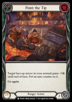 Point the Tip (Red) (Rainbow Foil) - Dynasty (Common) [DYN-168]