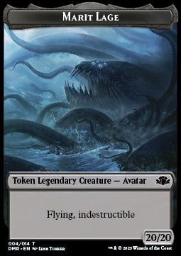 Marit Lage Token (Black 20/20) - Dominaria Remastered: Extras (Token) [XDMR-T 4]