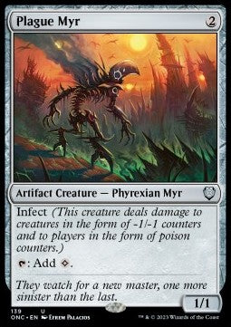 Plague Myr - Commander: Phyrexia: All Will Be One (Uncommon) [ONC-139]