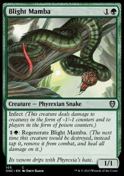 Blight Mamba - Commander: Phyrexia: All Will Be One (Common) [ONC-105]