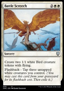 Battle Screech - Commander: Phyrexia: All Will Be One (Uncommon) [ONC-59]