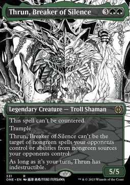 Thrun, Breaker of Silence (V.1) - Phyrexia: All Will Be One: Extras (Rare) [XONE-331]