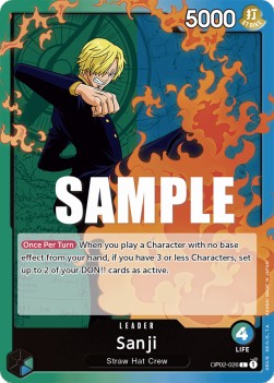 Sanji (OP02-026) (V.1) - Paramount War (Leader) [OP02-026]