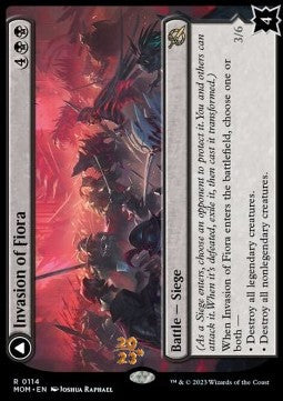 Invasion of Fiora // Marchesa, Resolute Monarch (V.1) - March of the Machine: Promos (Rare) [PMOM-114]
