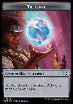 Treasure Token // Teferi Akosa of Zhalfir Emblem - March of the Machine: Extras (Token) [XMOM-T 20/22]