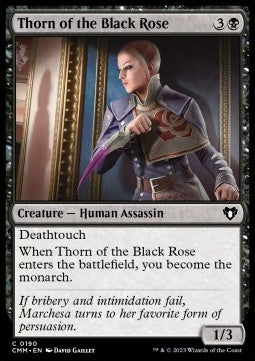 Thorn of the Black Rose - Commander Masters (Common) [CMM-190]
