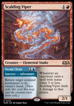 Scalding Viper // Steam Clean - Wilds of Eldraine (Rare) [WOE-235]