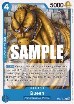 Queen (OP04-046) - Kingdoms of Intrigue (Uncommon) [OP04-046]