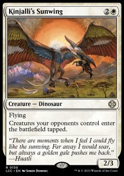 Kinjalli's Sunwing - Commander: The Lost Caverns of Ixalan (Rare) [LCC-130]