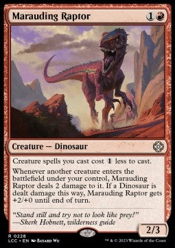 Marauding Raptor - Commander: The Lost Caverns of Ixalan (Rare) [LCC-228]