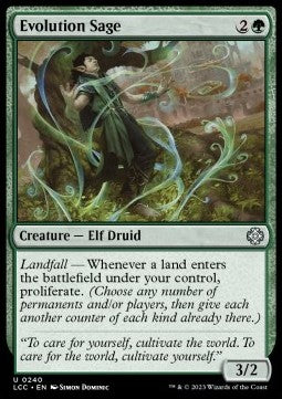 Evolution Sage - Commander: The Lost Caverns of Ixalan (Uncommon) [LCC-240]