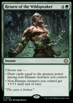 Return of the Wildspeaker - Commander: The Lost Caverns of Ixalan (Rare) [LCC-252]