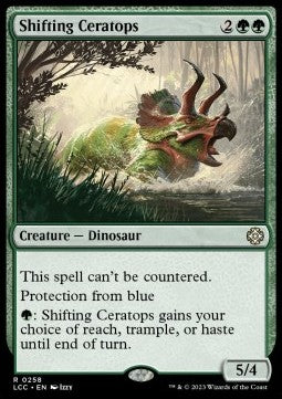 Shifting Ceratops - Commander: The Lost Caverns of Ixalan (Rare) [LCC-258]