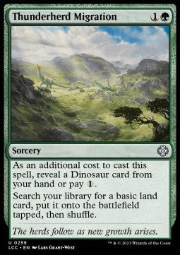 Thunderherd Migration - Commander: The Lost Caverns of Ixalan (Uncommon) [LCC-259]