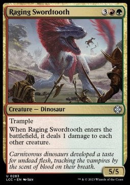 Raging Swordtooth - Commander: The Lost Caverns of Ixalan (Uncommon) [LCC-283]