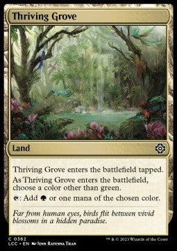 Thriving Grove - Commander: The Lost Caverns of Ixalan (Common) [LCC-362]