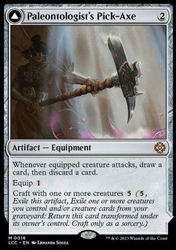 Paleontologist's Pick-Axe // Dinosaur Headdress - Commander: The Lost Caverns of Ixalan (Mythic) [LCC-16]