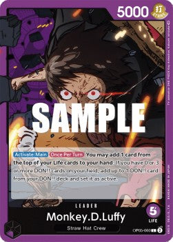 Monkey.D.Luffy (OP05-060) (V.1) - Awakening of the New Era (Leader) [OP05-060]