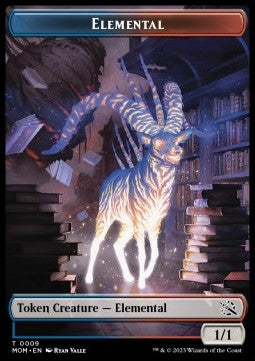 Elemental Token (UR 1/1) // Spirit Token (RW 3/2) - March of the Machine: Extras (Token) [XMOM-T 9/13]