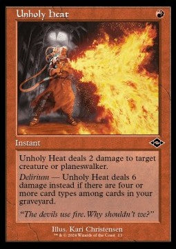 Unholy Heat - Modern Horizons 3: Retro Frame Cards (Common) [RMH3-13]