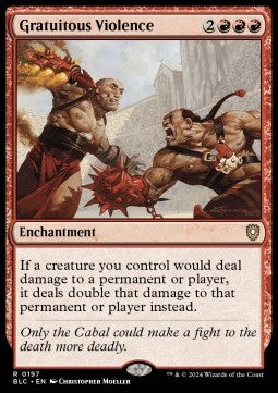 Gratuitous Violence - Commander: Bloomburrow (Rare) [BLC-197]