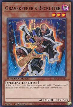 Gravekeeper's Recruiter - Speed Duel: Battle City Finals (Common) [SBC2-F12]