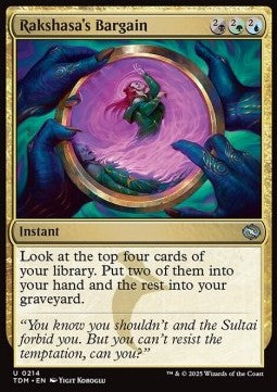 Rakshasa's Bargain - Tarkir: Dragonstorm (Uncommon) [TDM-214]
