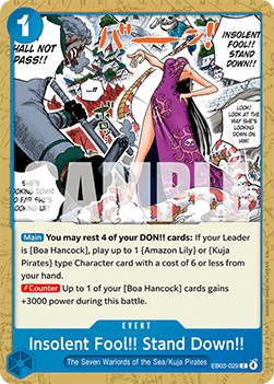 Insolent Fool!! Stand Down!! (EB03-029) (V.1)