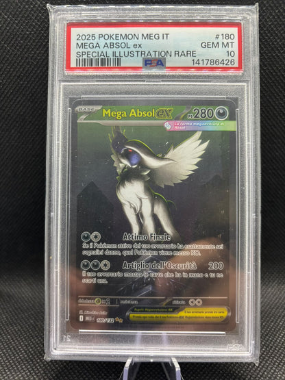 POKEMON MEGAABSOL EX 180 2025 MEGAEVOLUZIONI ITA PSA10 GEM MINT