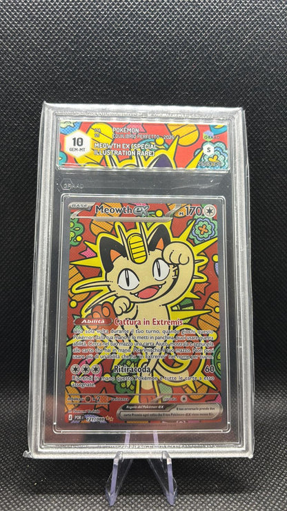 POKEMON MEOWTH EX 121 (SPECIAL ILLUSTRATION RARE) EQUILIBRIO PERFETTO ITALIANO GRAAD 10