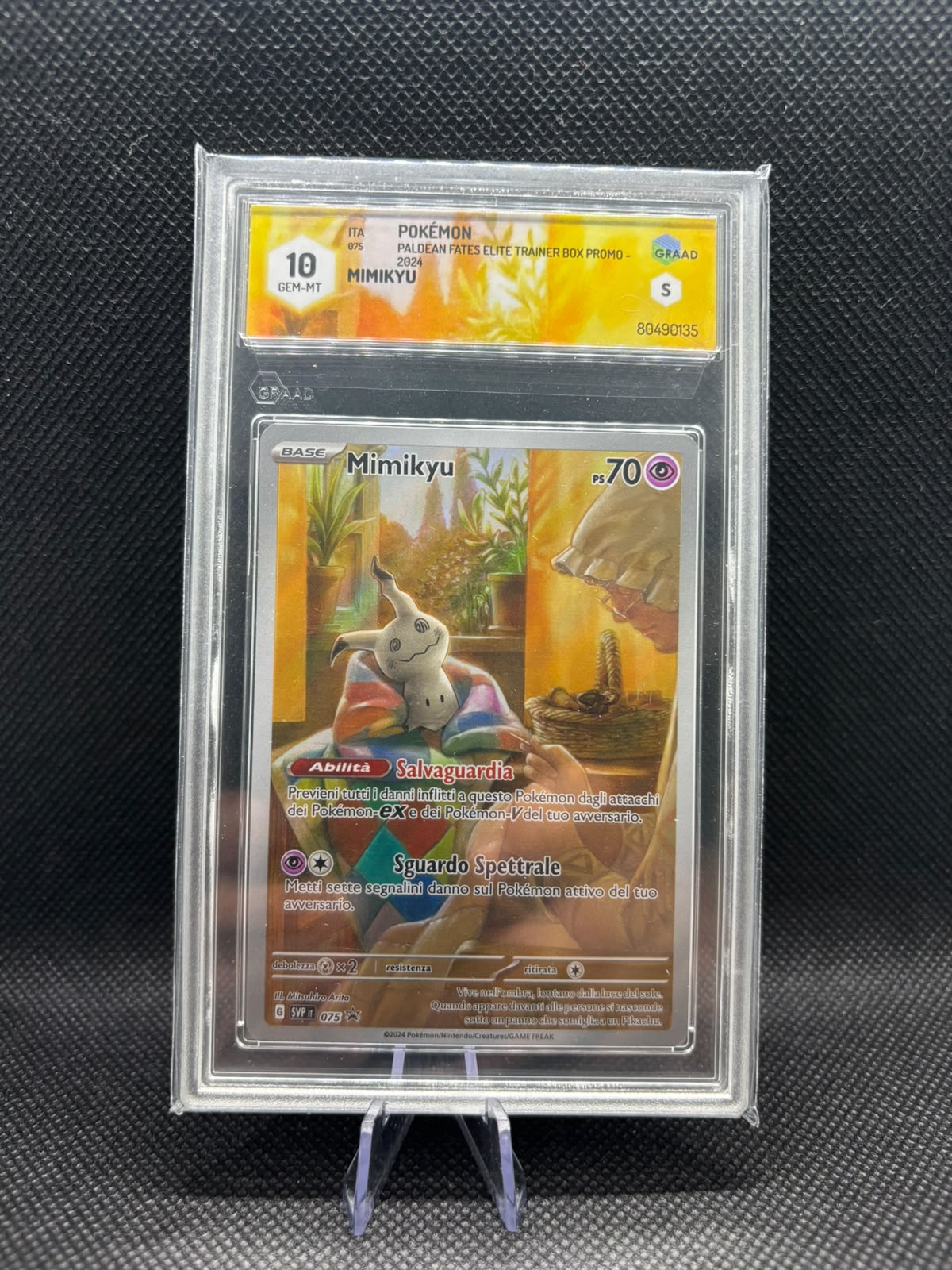 POKEMON MIMIKYU ETB PROMO 075 2024 ITA GRAAD 10
