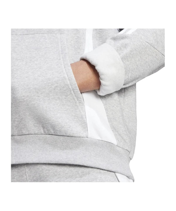 ADIDAS FELPA CON CAPPUCCIO TIRO24 SWHOOD INVERNALE COLORE BIANCO GRIGIO