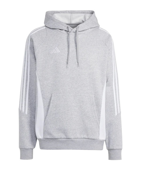 ADIDAS FELPA CON CAPPUCCIO TIRO24 SWHOOD INVERNALE COLORE BIANCO GRIGIO