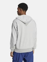 ADIDAS FELPA CON CAPPUCCIO UOMO PRIMAVERA GRIGIO NERO SENZA ZIP M 35 FT HD