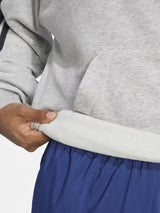 ADIDAS FELPA CON CAPPUCCIO UOMO PRIMAVERA GRIGIO NERO SENZA ZIP M 35 FT HD