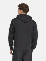 ADIDAS FELPA CON CAPPUCCIO UOMO PRIMAVERA GRIGIO NERO SENZA ZIP M 35 FT HD