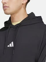 ADIDAS FELPA CON CAPPUCCIO UOMO PRIMAVERA GRIGIO NERO SENZA ZIP M 35 FT HD