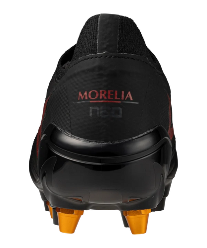 MIZUNO MORELIA NEO  IV BETA ELITE MIX SCARPE DA CALCIO TERRENI BAGNATI NERO ROSSO TACCHETTI INTERCAMBIABILI