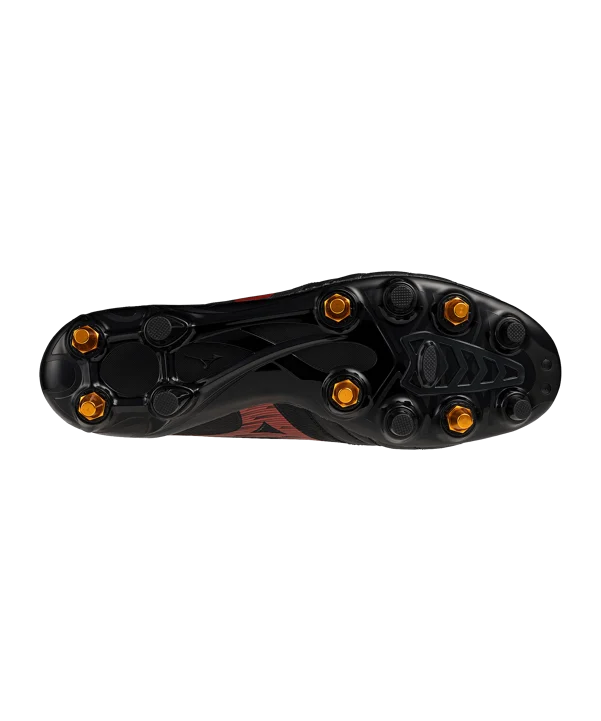 MIZUNO MORELIA NEO  IV BETA ELITE MIX SCARPE DA CALCIO TERRENI BAGNATI NERO ROSSO TACCHETTI INTERCAMBIABILI