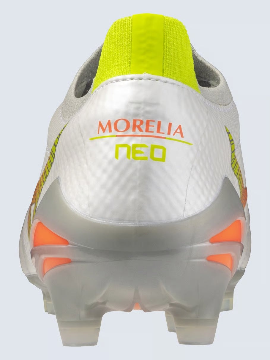 MIZUNO MORELIA NEO V BETA ELITE FG BIANCO ARANCIONE