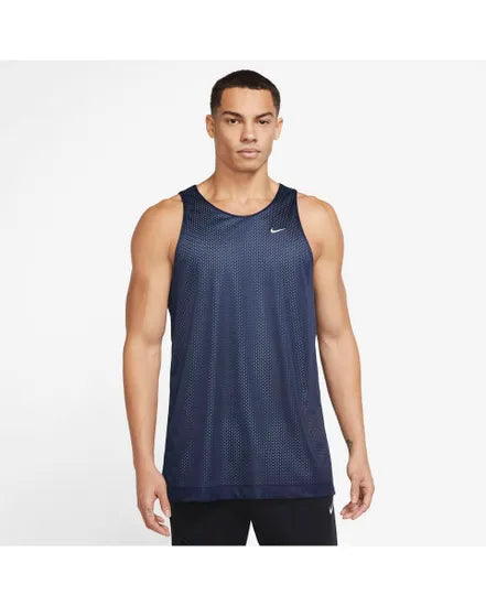 NIKE CANNOTTIERA DQ5731 DRI-FIT BLU NERA PALESTRA BASKET RUNNING
